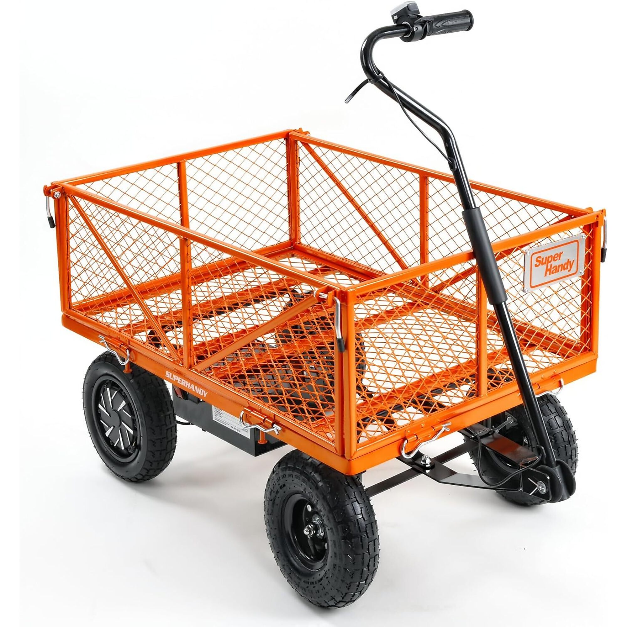 SuperHandy, Electric-Assist Garden Cart, Load Capacity 440 lb, Model# TRI-GUO108